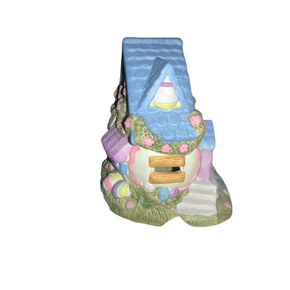 Easter Village Flower Shop House Ceramic Building - Picture 2 of 6